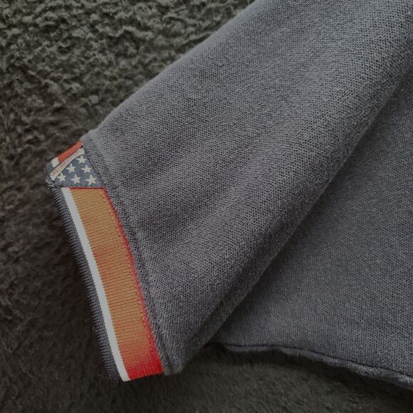 Rock Point Mens Polo Multi-Color Size Medium 100% Cotton Patriotic Pullover - Picture 9 of 12